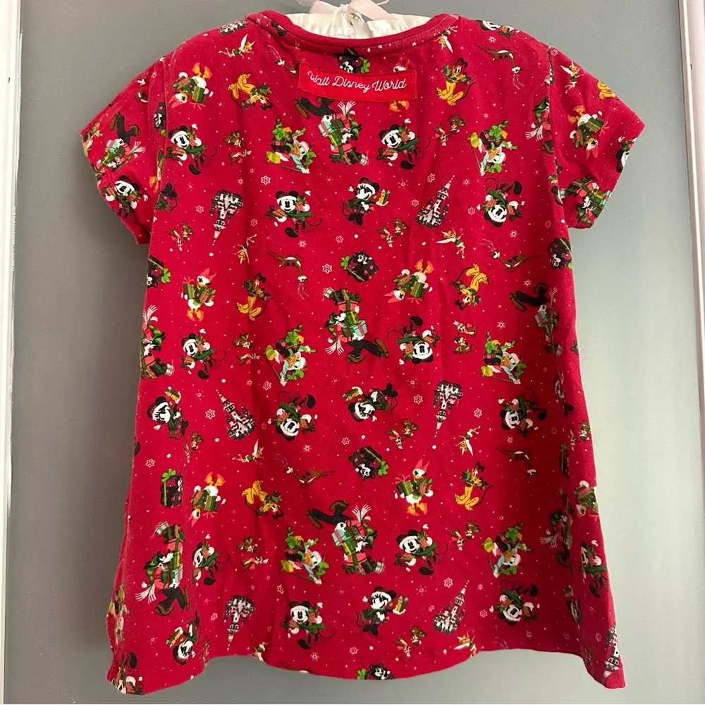 Disney Parks character red Christmas shirt